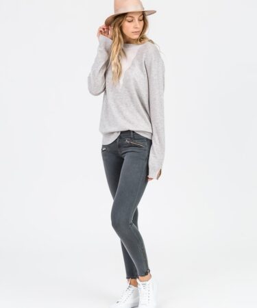 Cashmere V Insert Sweat